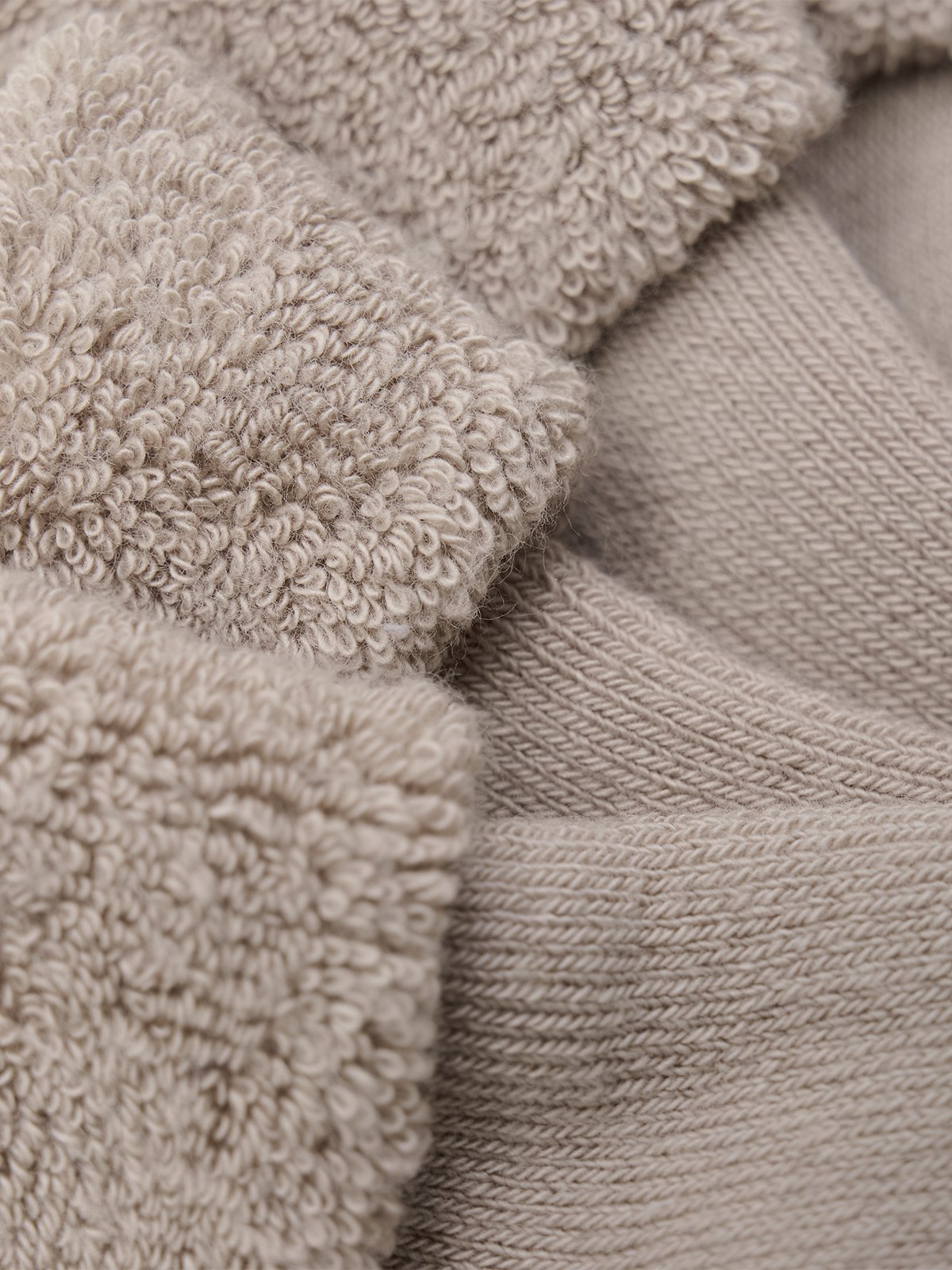 Minymo Baby Terry Sock (2 Pack) Light Taupe