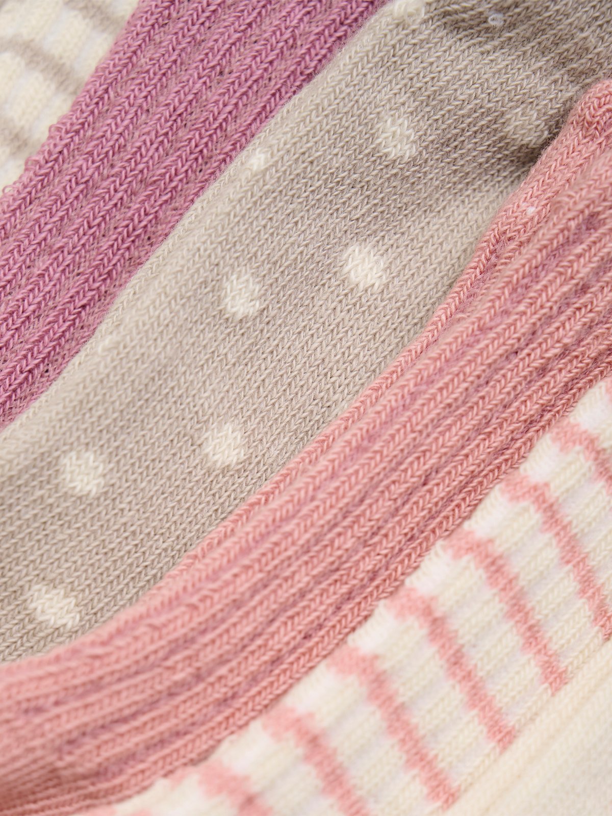 Minymo Socks W.Pattern (7 Pack ) Ash Rose