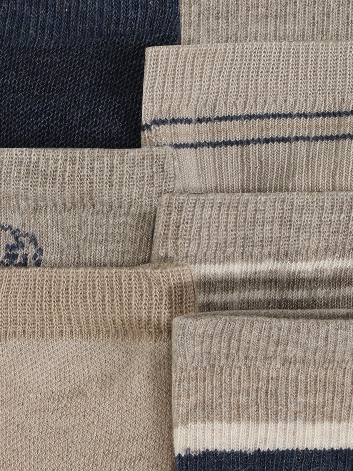 Minymo Socks W.Pattern (7 Pack ) Blå