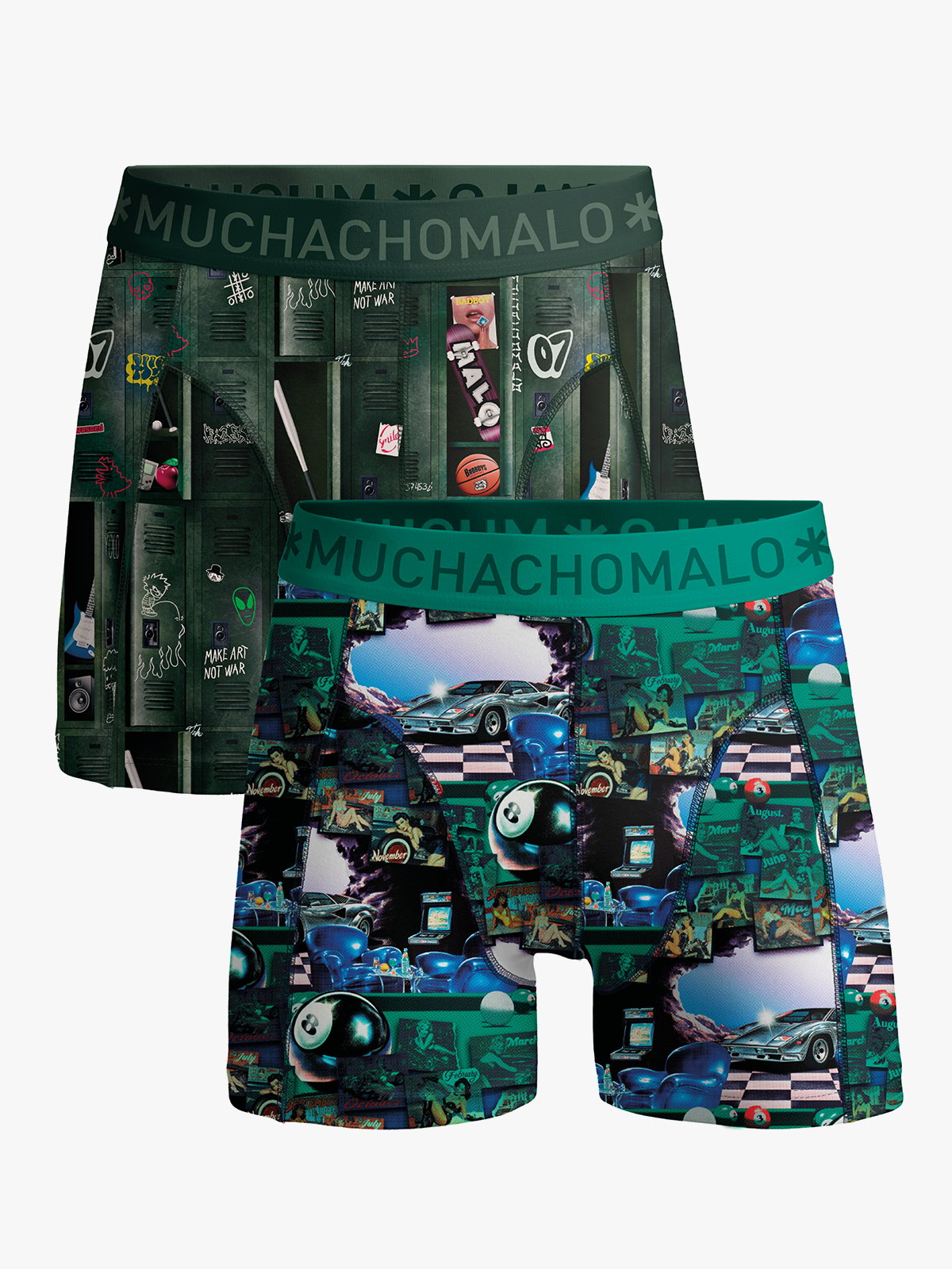 Muchachomalo Mancave 2-Pack Boxer Flerfarget