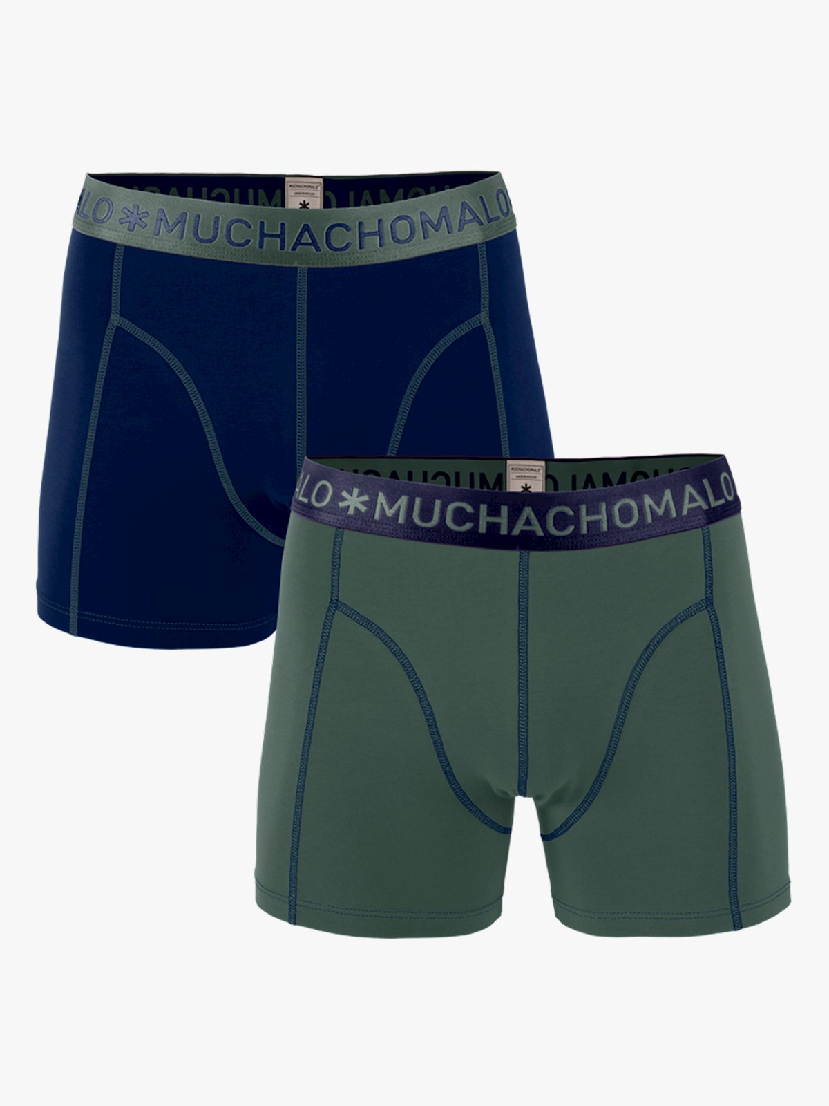 Muchachomalo 2-Pakk Solid Boxer Flerfarget