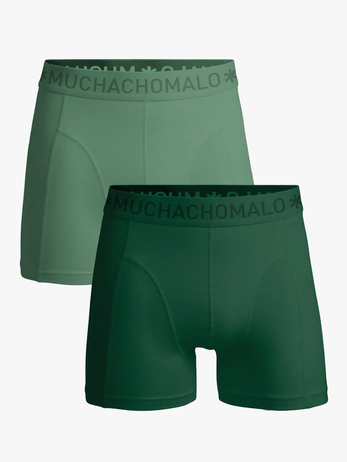 Muchachomalo Solid boxer 2pk Green / Green