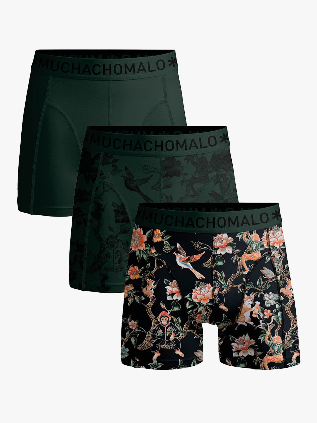 Muchachomalo Tree friends 3pk boxer Flerfarget