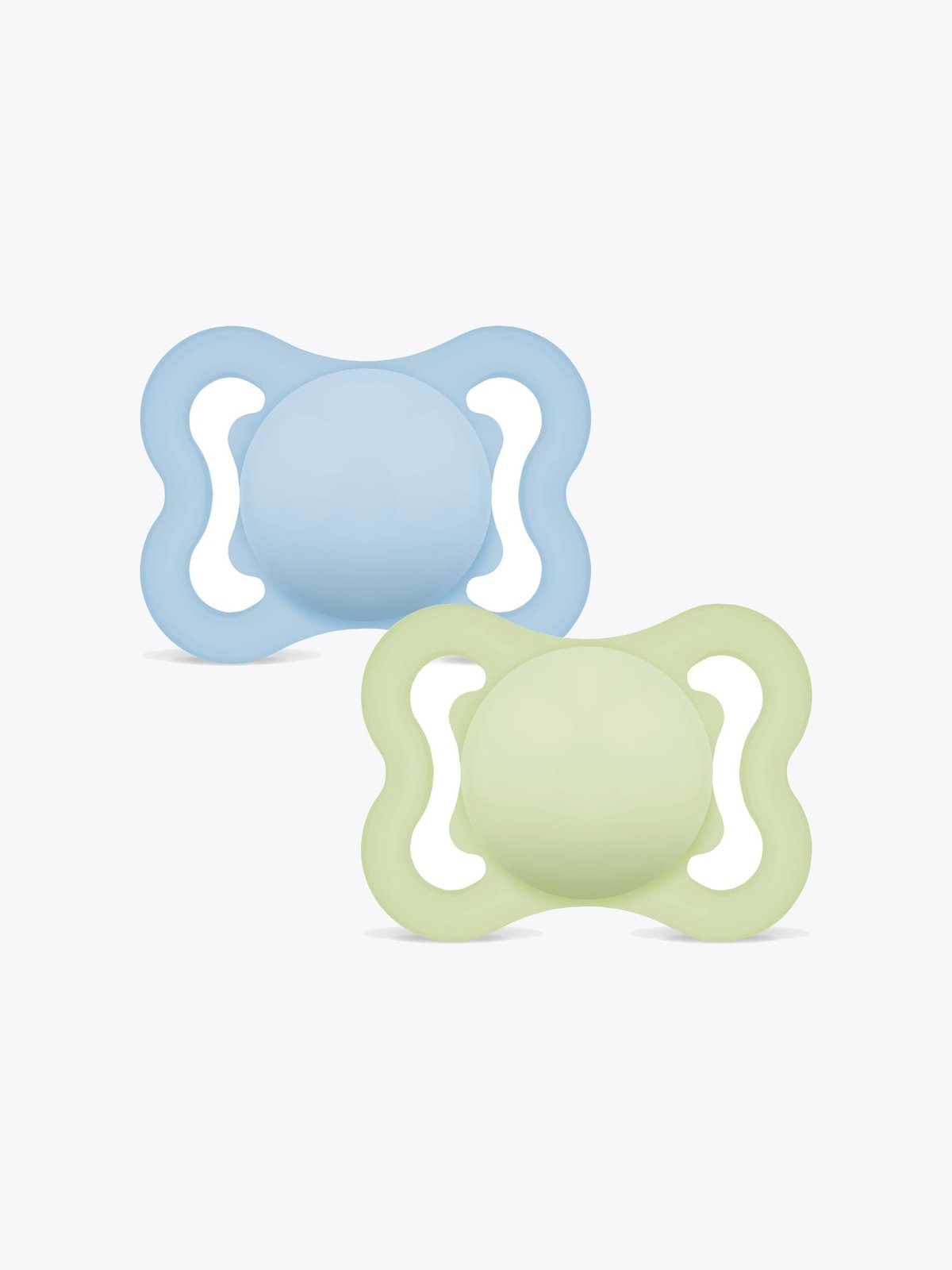 Mam Air Silicone 0-6M Blue 2Pk Blå