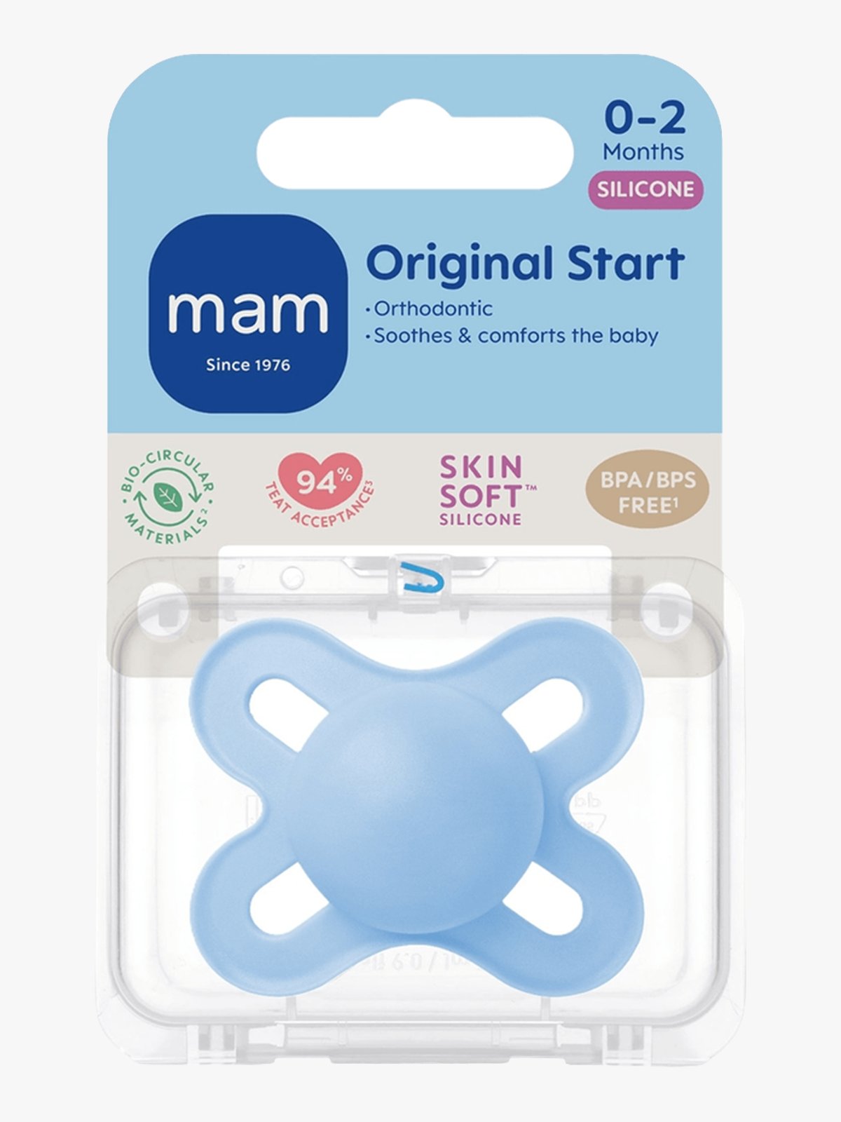Mam Start Night 0-2Mnd Blue Blå