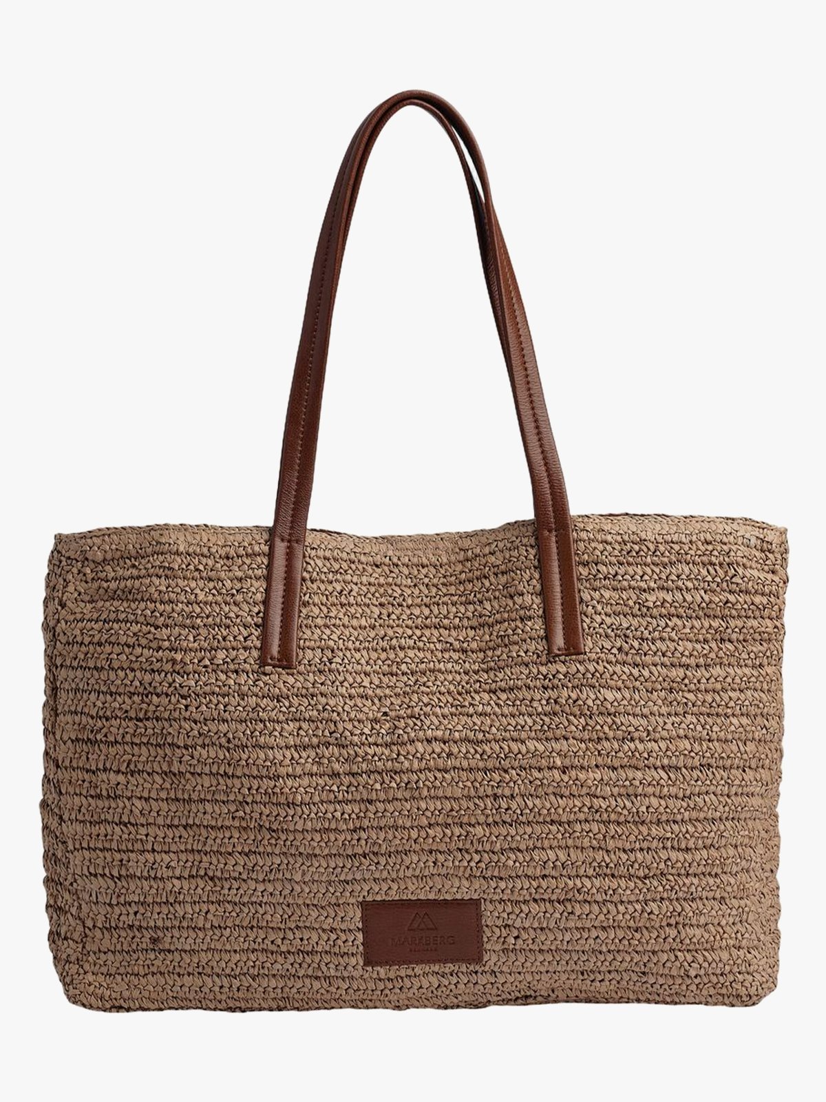 Markberg AvaniMBG Shopper Raffia Natural / Cognac