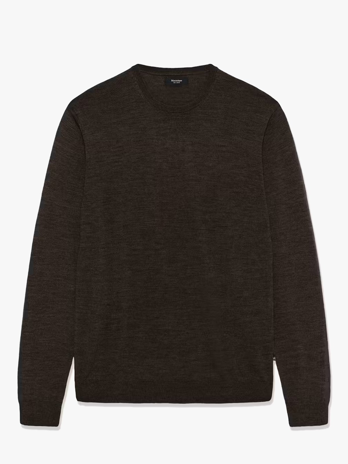 Matinique Grate Wool Pullover Dark Brown