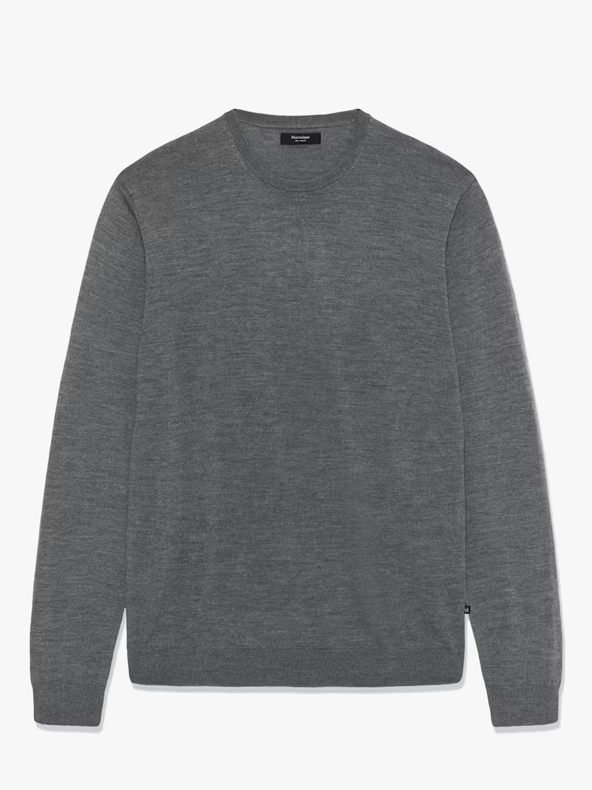 Matinique Grate Wool Pullover Med.Grey Melange