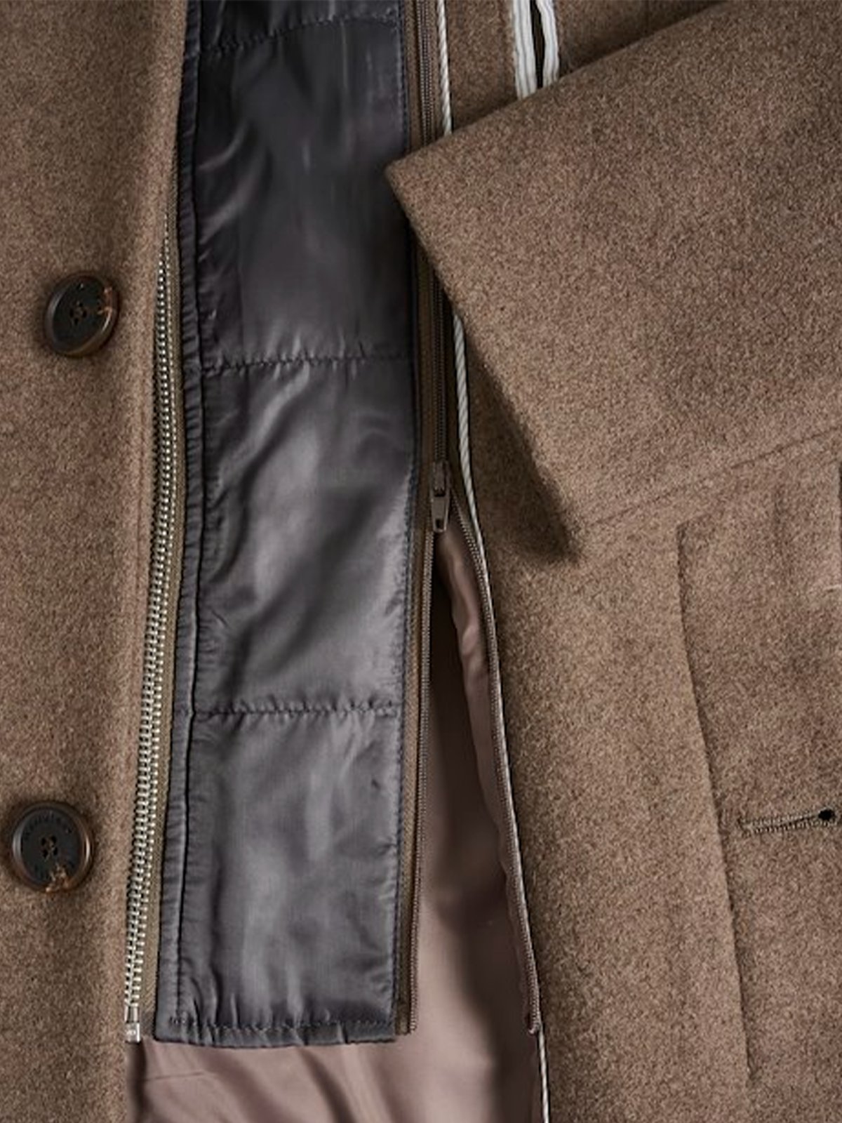 Matinique Harvey Wool Coat Walnut