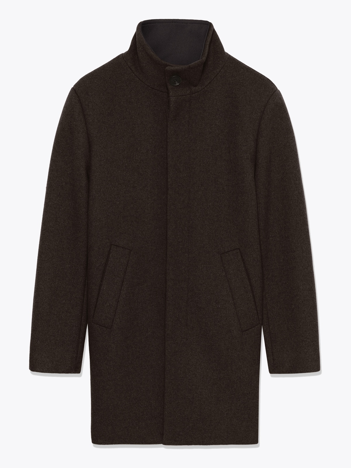 Matinique Harvey Wool Coat Espresso Brown