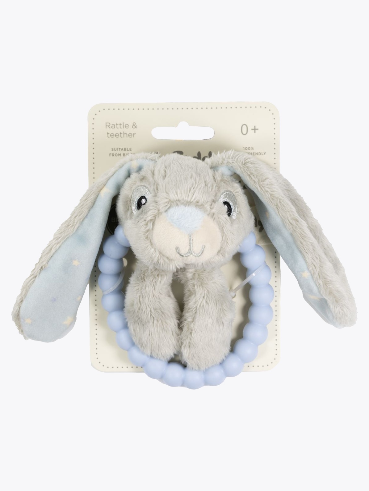 My Teddy Rangle/Bitering Newborn Star Bunny Blå Flerfarget