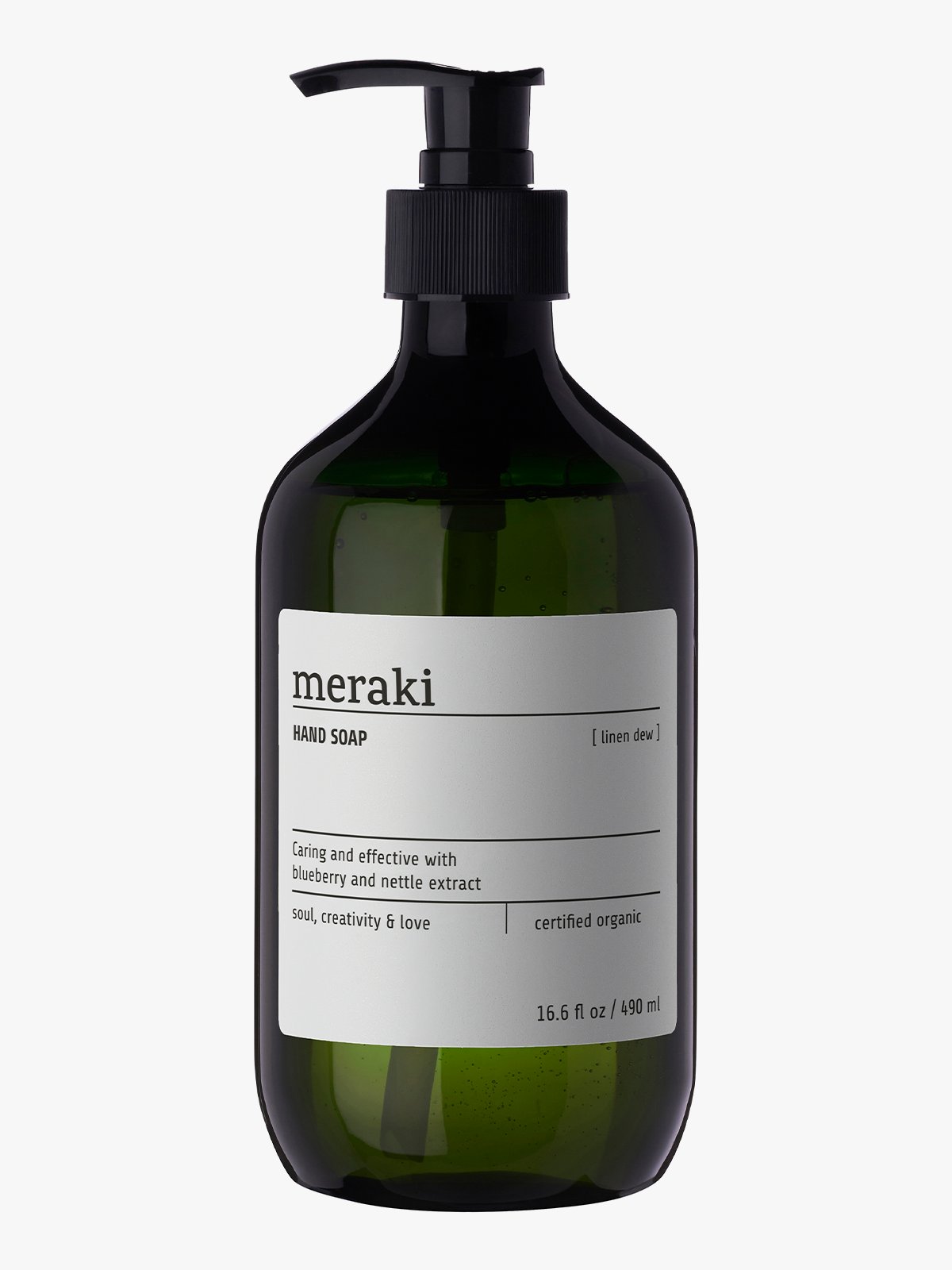 Meraki Hand Soap Linen Dew 490 ml Grønn