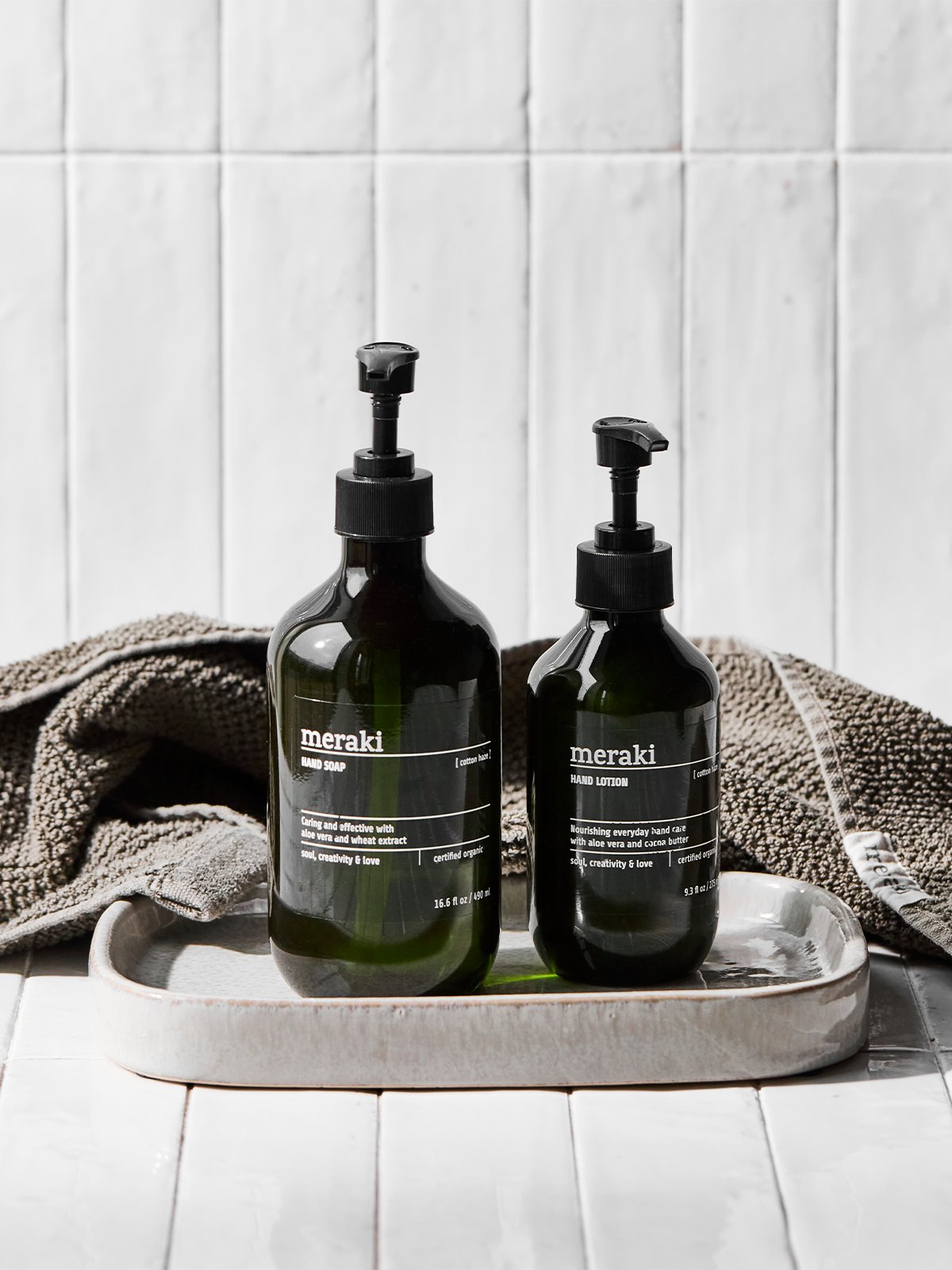 Meraki Hand Soap Cotton Haze 490 ml Grønn