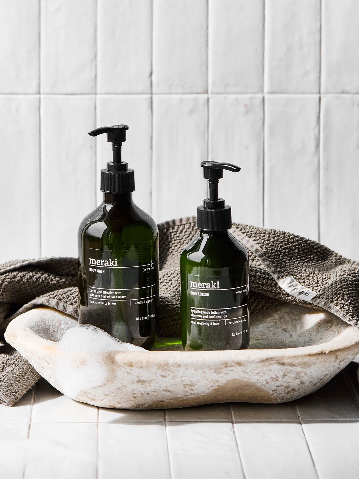 Meraki Fuktighetskrem Cotton Haze 275 ml Grønn