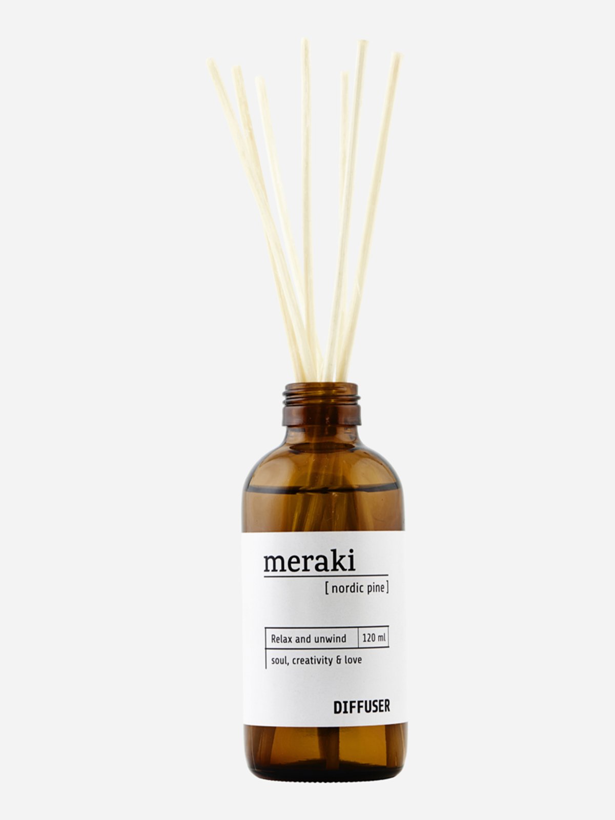 Meraki Duftfrisker med 7 pinner Nordic Pine 120 ml Brun