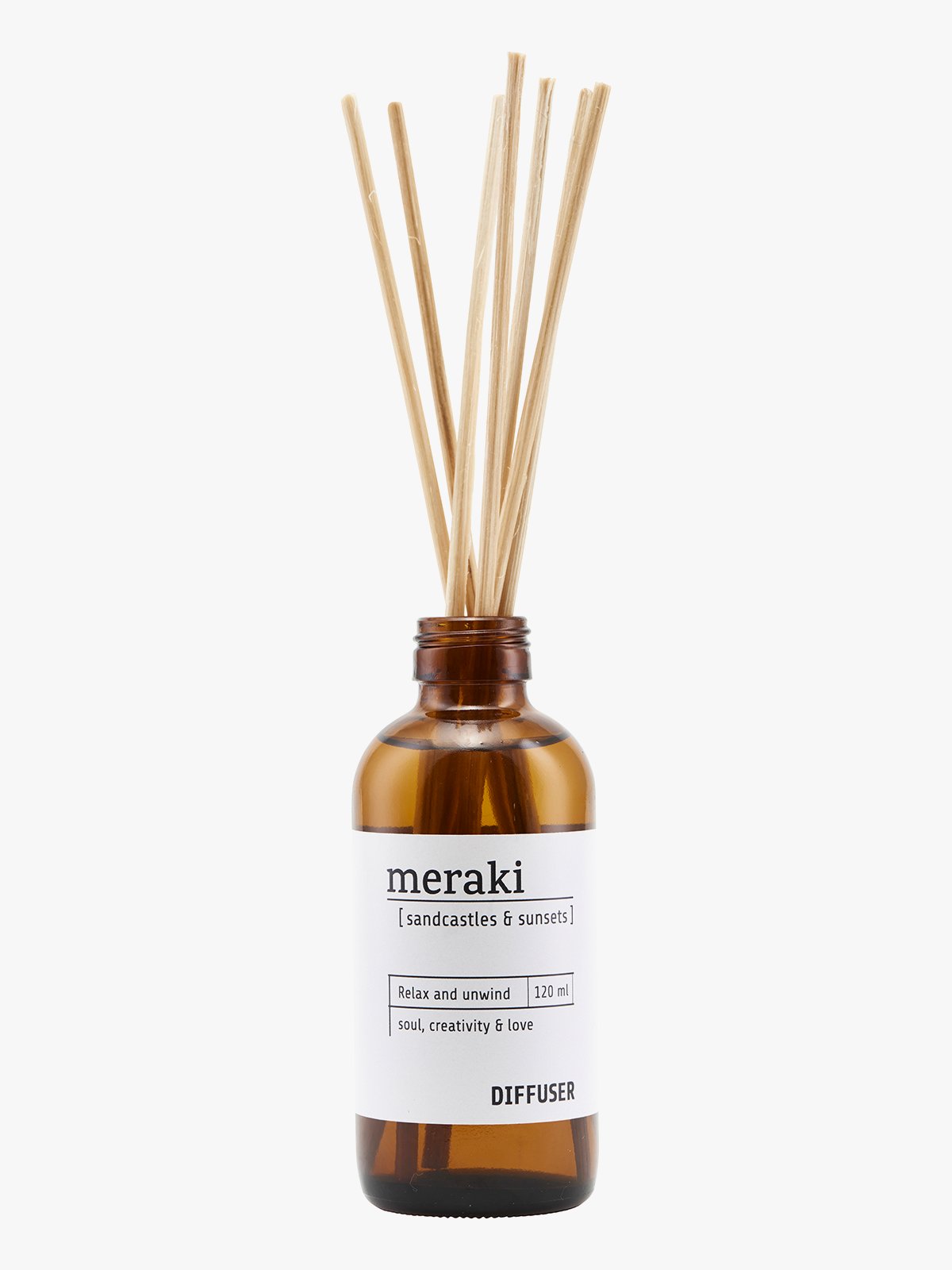 Meraki Duftfrisker med 7 pinner Sandcastles & Sunsets 120 ml Brun