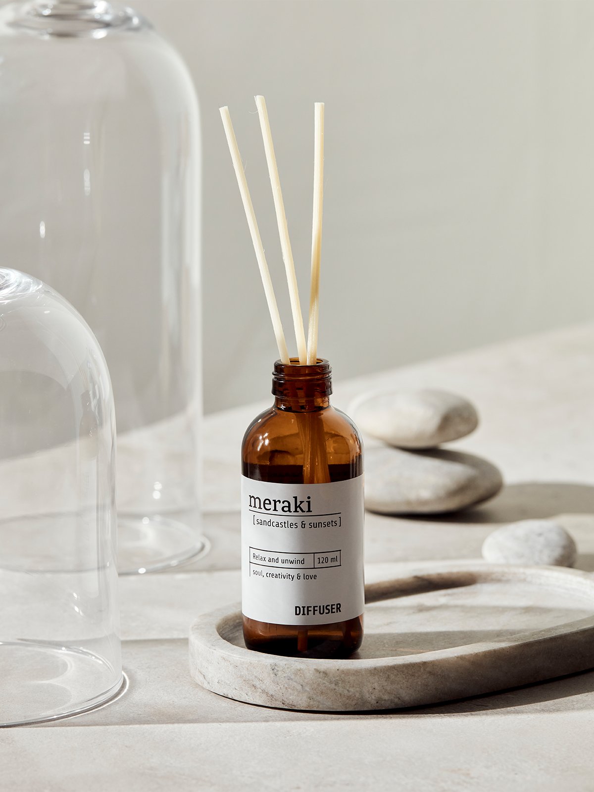 Meraki Duftfrisker med 7 pinner Sandcastles & Sunsets 120 ml Brun