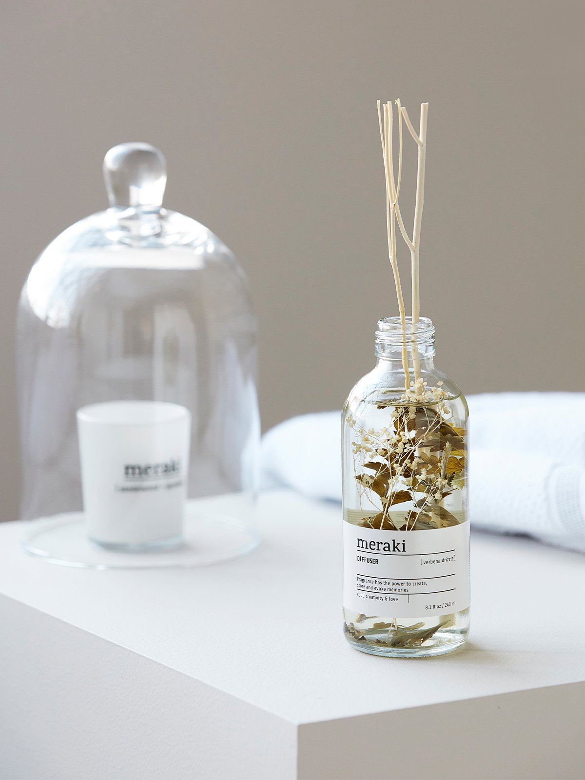 Meraki Duftfrisker Verbena Drizzle 240 ml Hvit