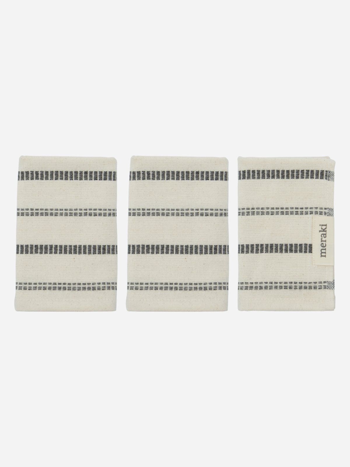 Meraki Vaskeklut 3-Pakk Offwhite