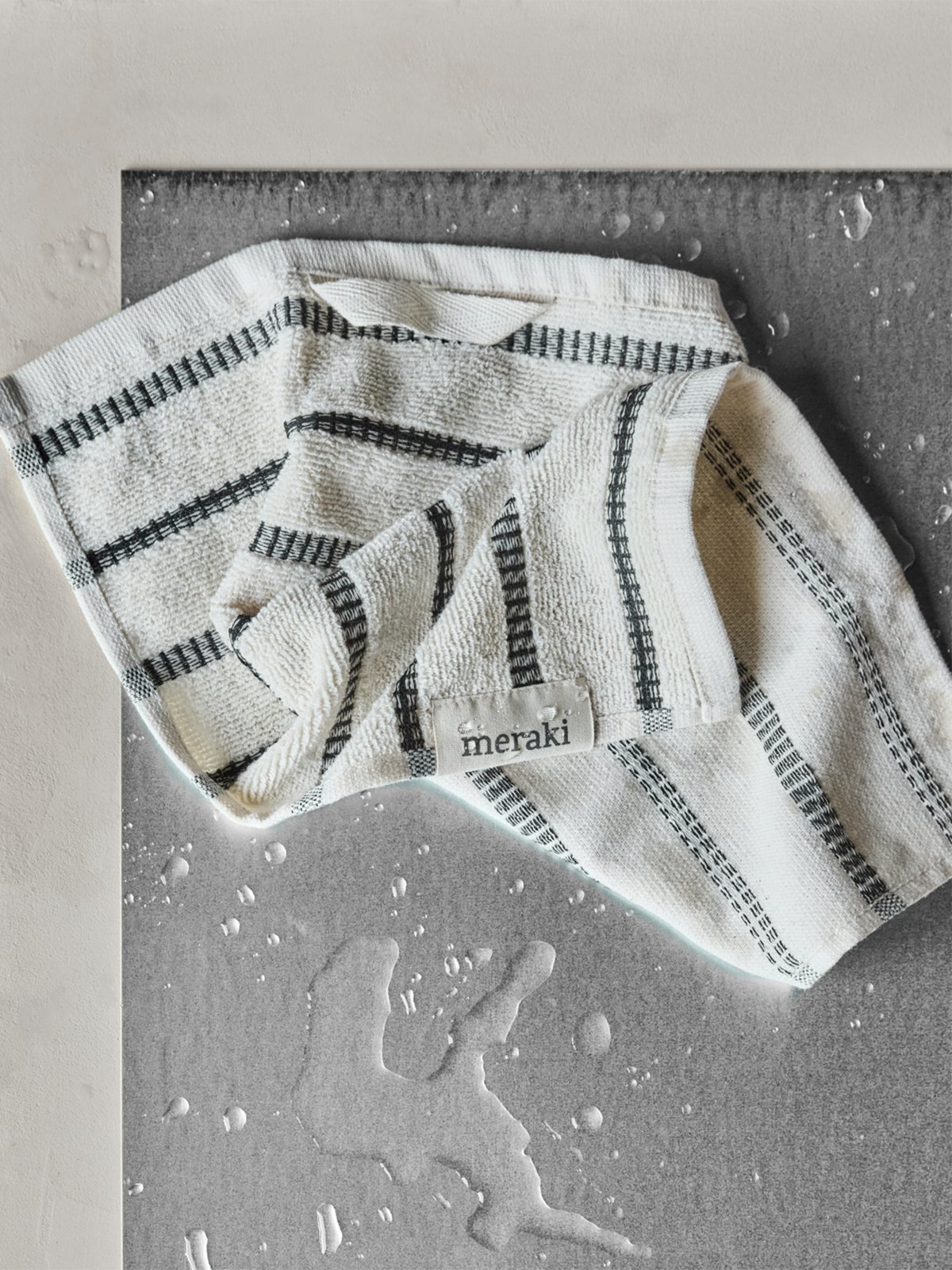 Meraki Vaskeklut 3-Pakk Offwhite