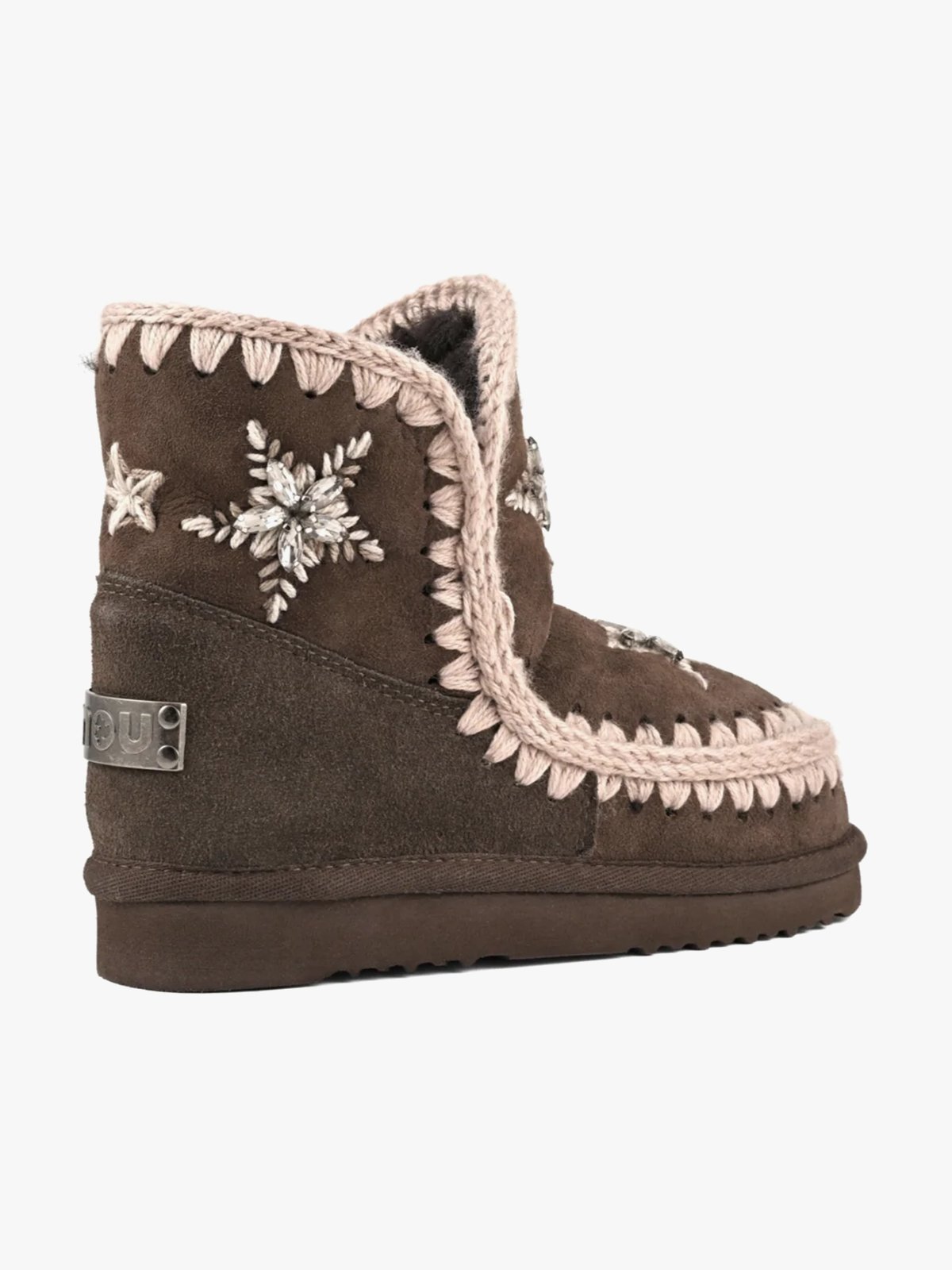Mou Eskimo 18 Wool Stars & Rhinestones Mocha