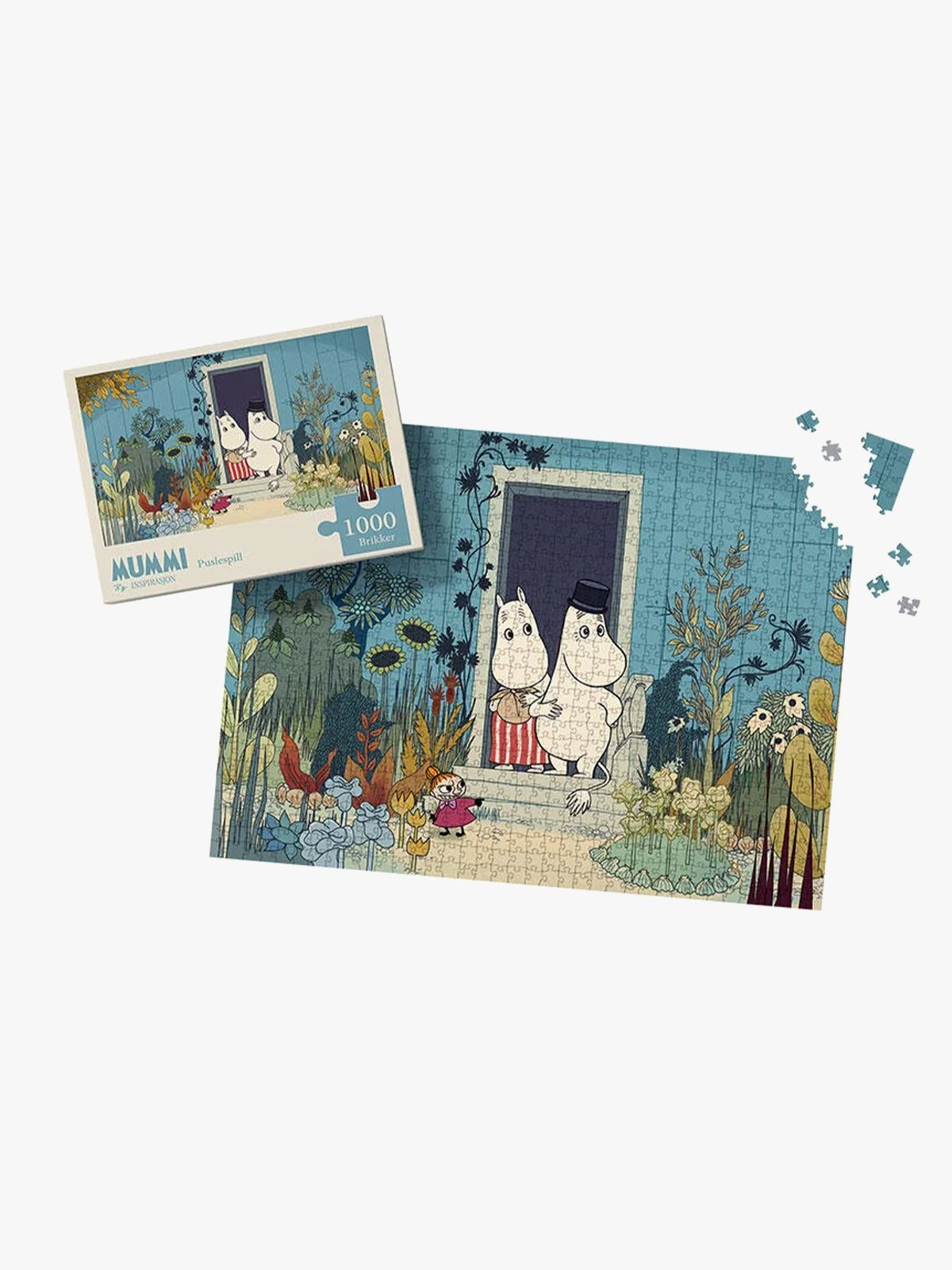 Mummitrollet Puslespill 1000 I døren Flerfarget