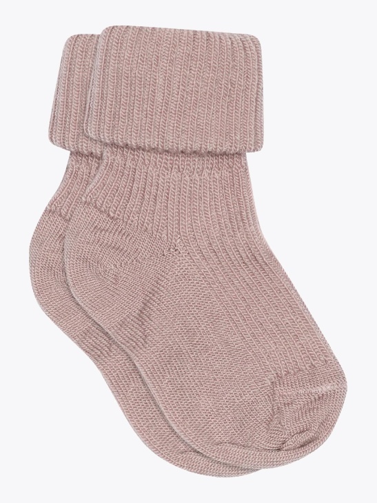 MP Denmark Wool rib baby socks Woodrose