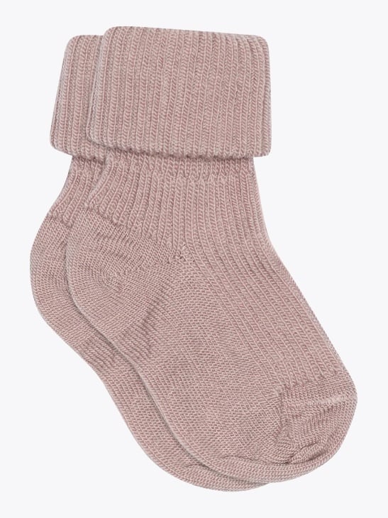 MP Denmark Wool rib baby socks Woodrose