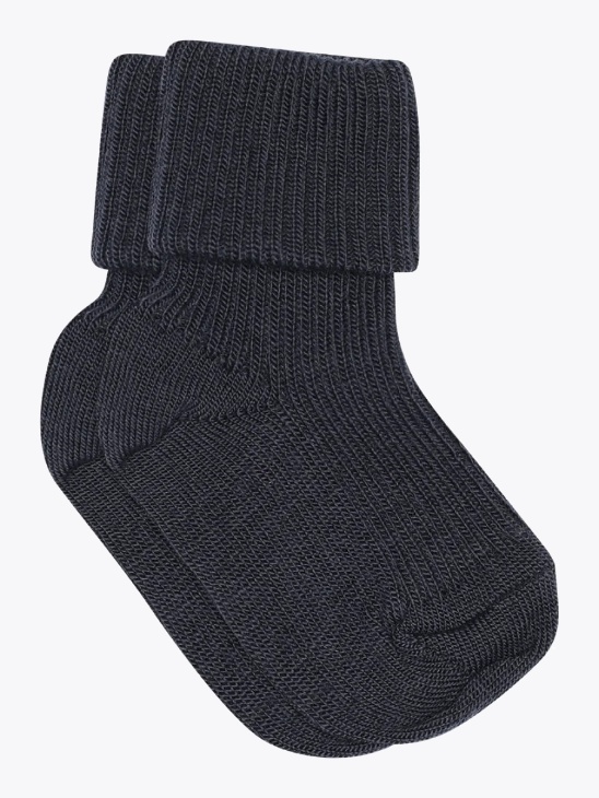MP Denmark Wool rib baby socks Navy