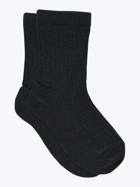 MP Denmark Wool rib socks Navy