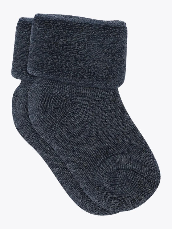 MP Denmark Wool baby socks Dark Denim Melange