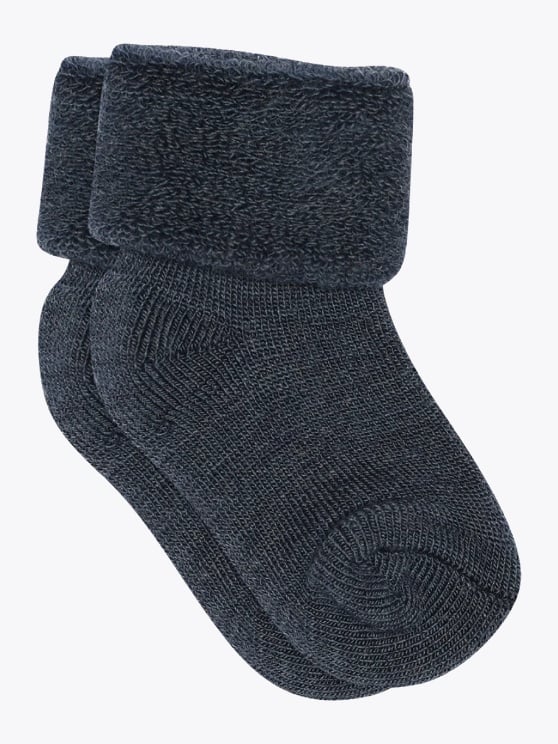 MP Denmark Wool baby socks Dark Denim Melange