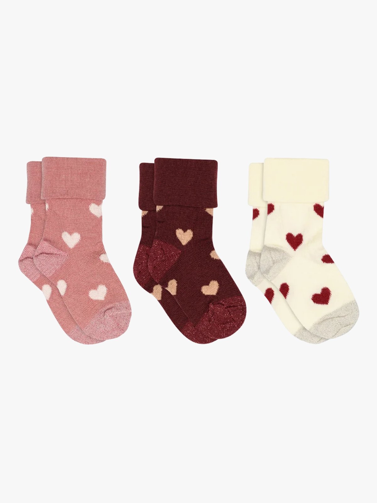 MP Denmark Amelia socks - 3-pack Vintage Rose