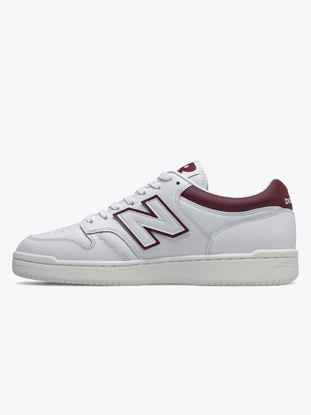 New Balance 480 White / Burgundy