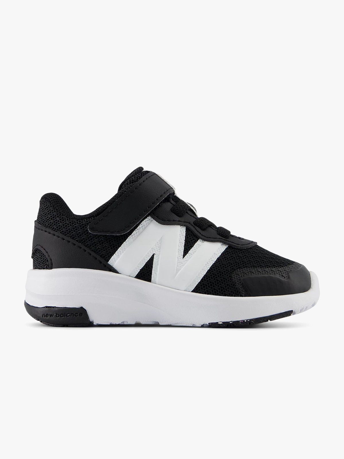 New Balance FreshFoam 578 Kids Bungee Lace with Top Strap Black