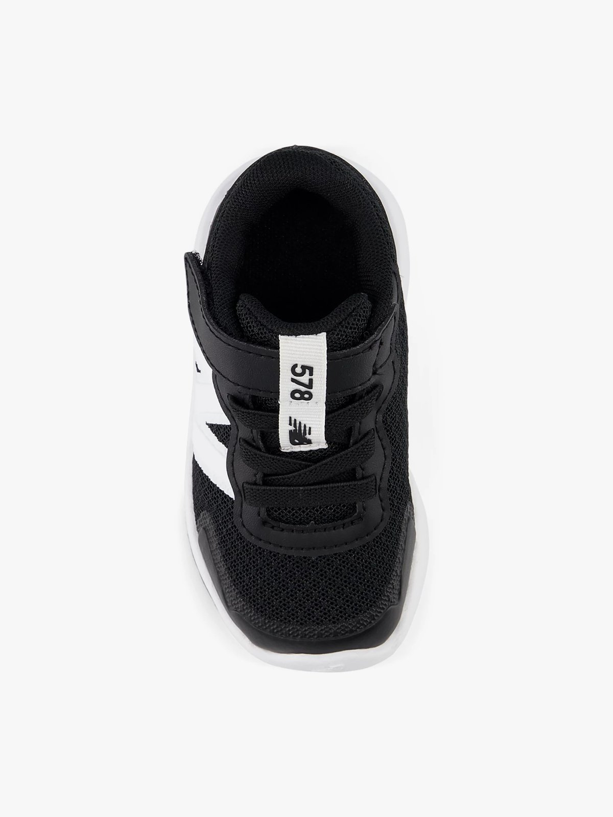 New Balance FreshFoam 578 Kids Bungee Lace with Top Strap Black