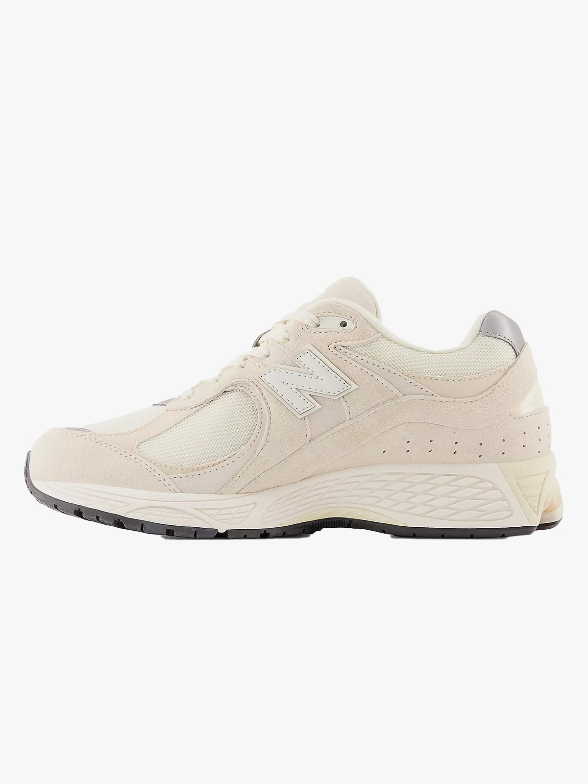 New Balance M2002 Calm Taupe med Angora og Silver Metalic