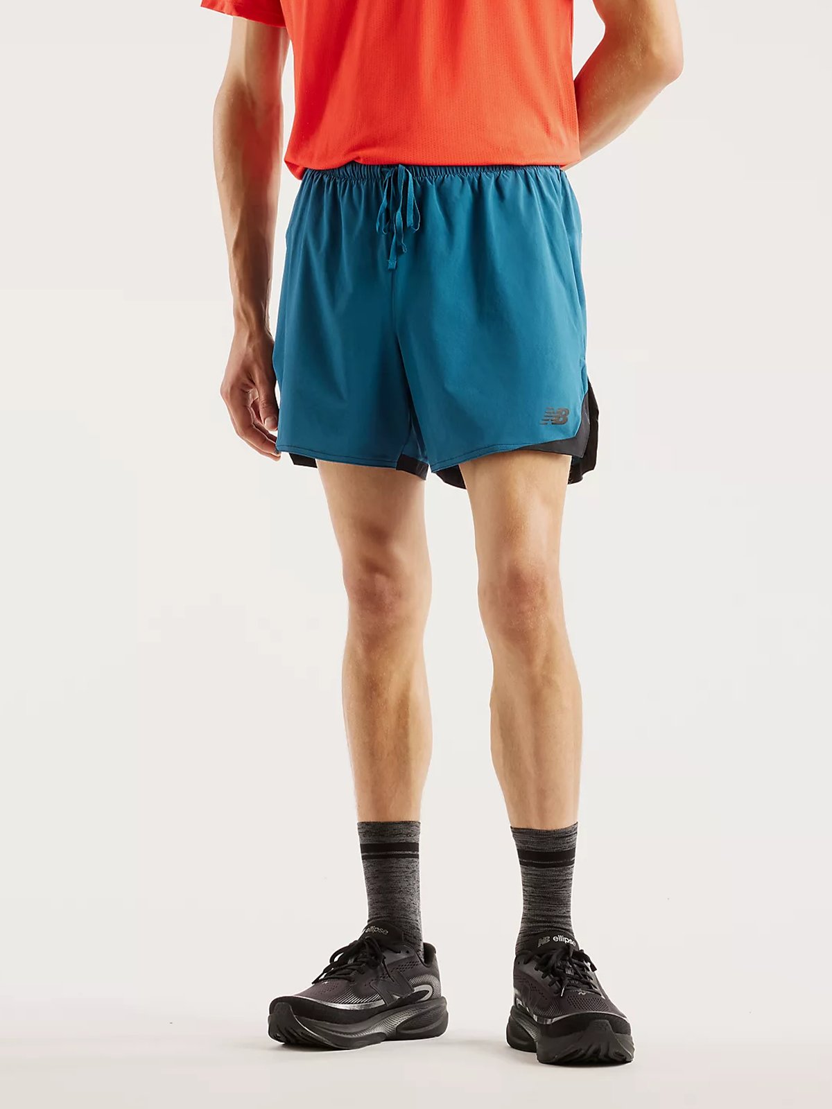 New Balance RC Essential Short 5" Streamsong / Black