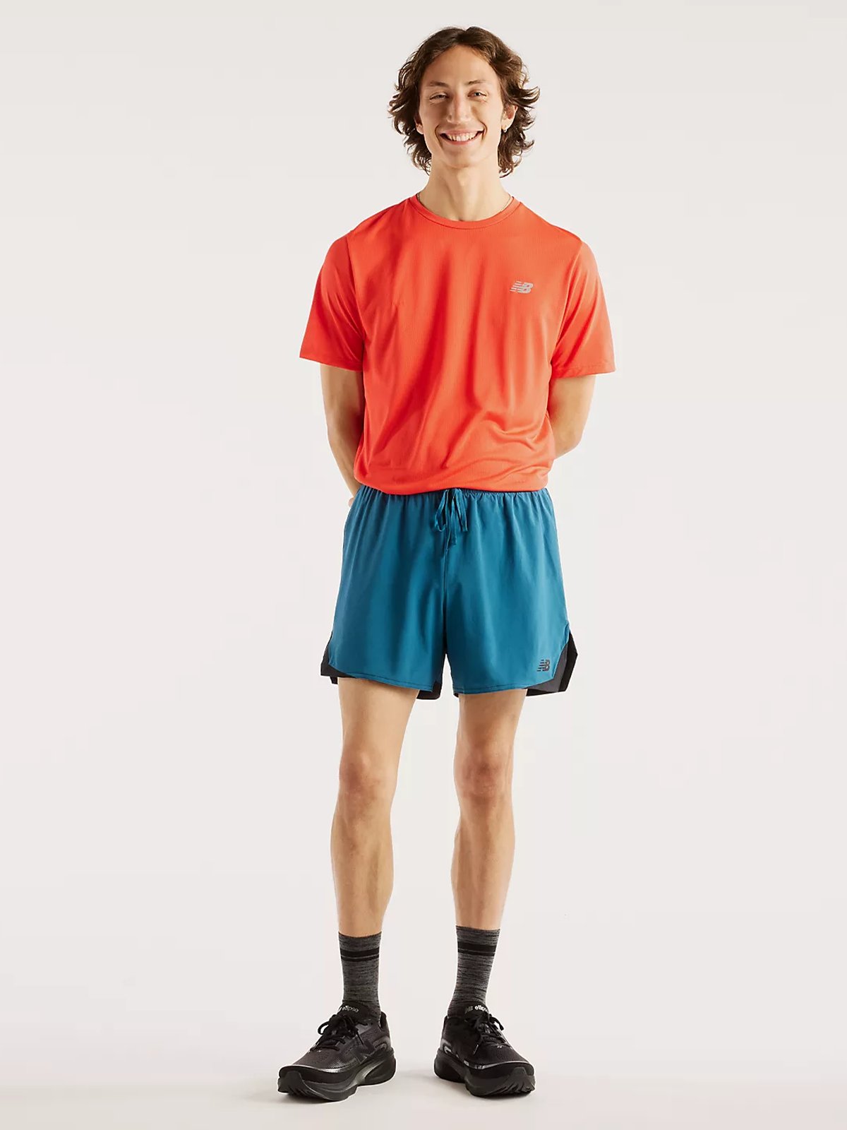 New Balance RC Essential Short 5" Streamsong / Black