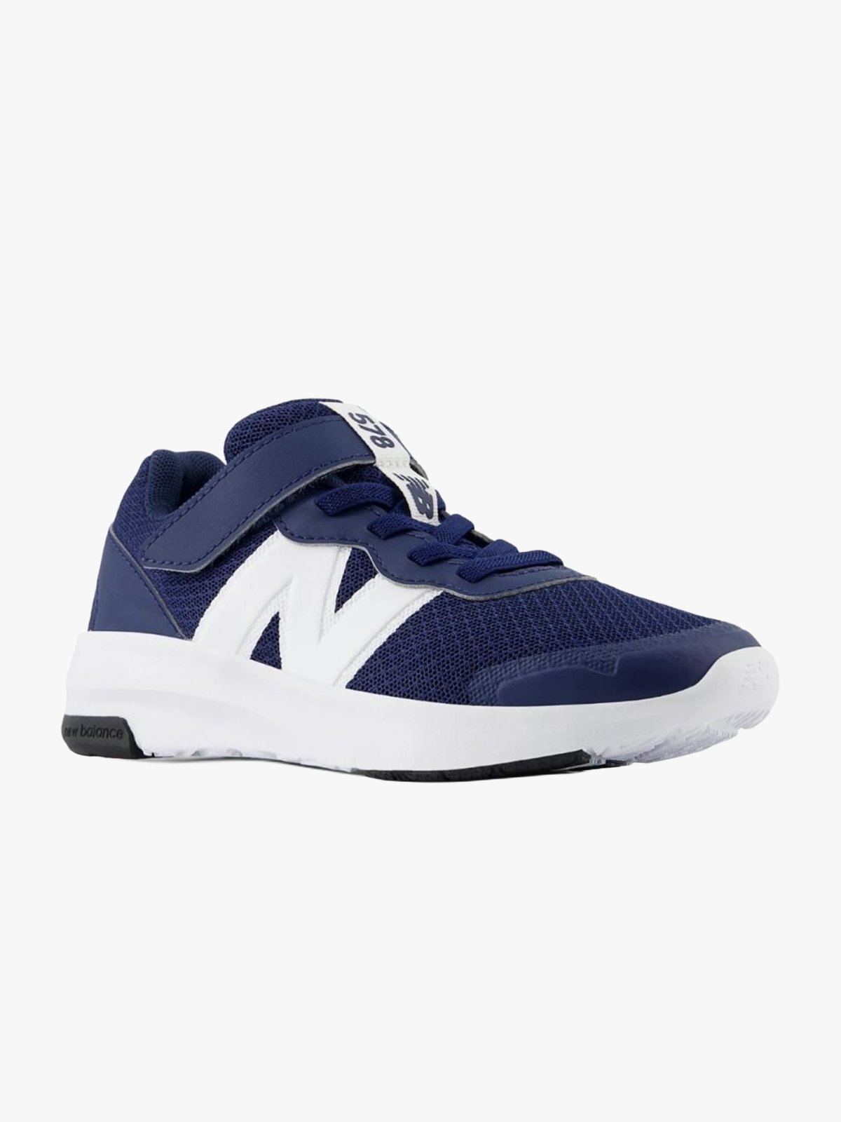New Balance FreshFoam 578 Kids Bungee Lace with Top Strap Navy / White