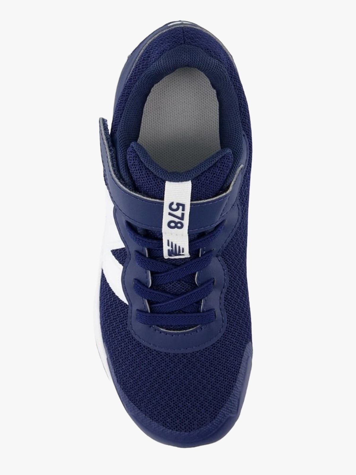 New Balance FreshFoam 578 Kids Bungee Lace with Top Strap Navy / White
