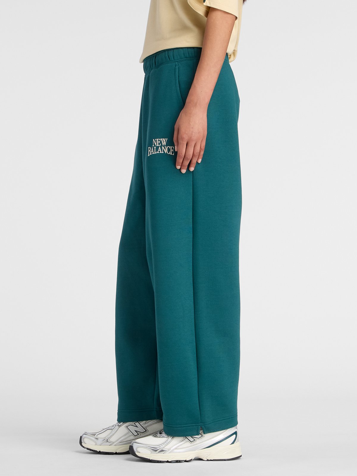 New Balance Linear Heritage Fleece Barrel Pant Medusa Green