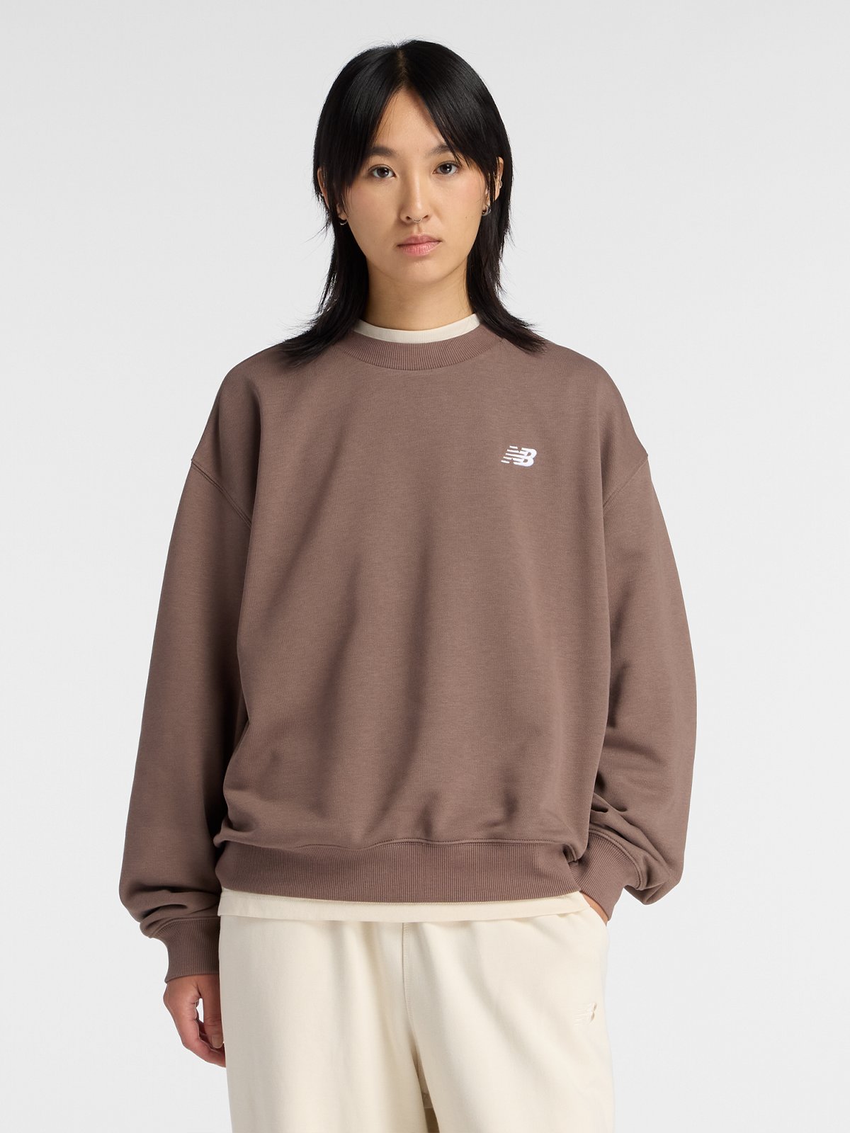 New Balance Sport Essentials French Terry Crew Cortado