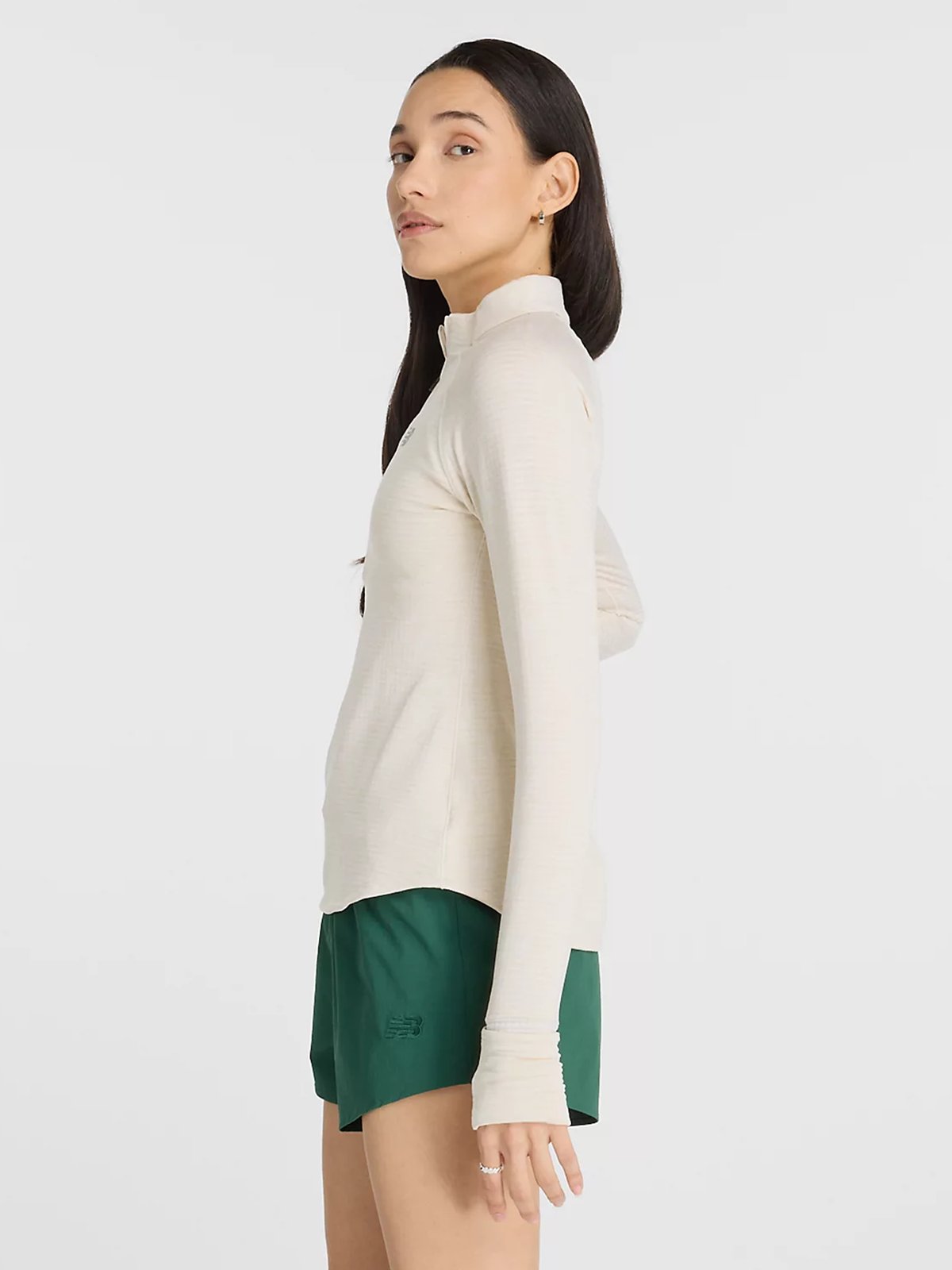 New Balance RC Essential Heat Grid 1/2 Zip Linen Heather