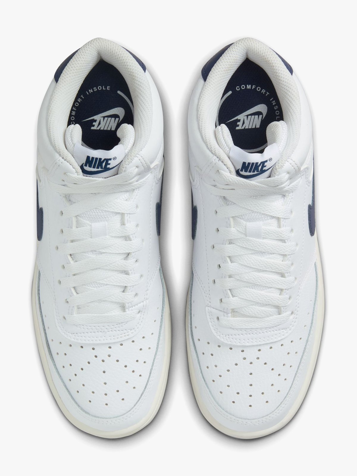 Nike Court Vision Mid White / Midnight Navy