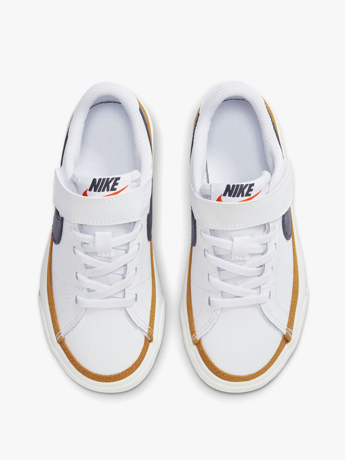 Nike Court Legacy White / Black-Desert Ochre / Gum Light Brown