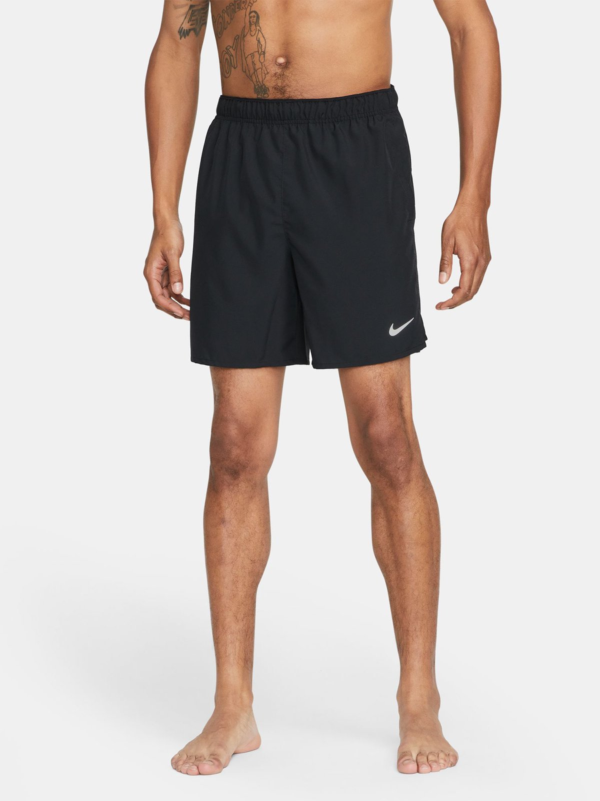 Nike Dri-Fit Challenger 7" Unlined Shorts Black / Reflective Silver