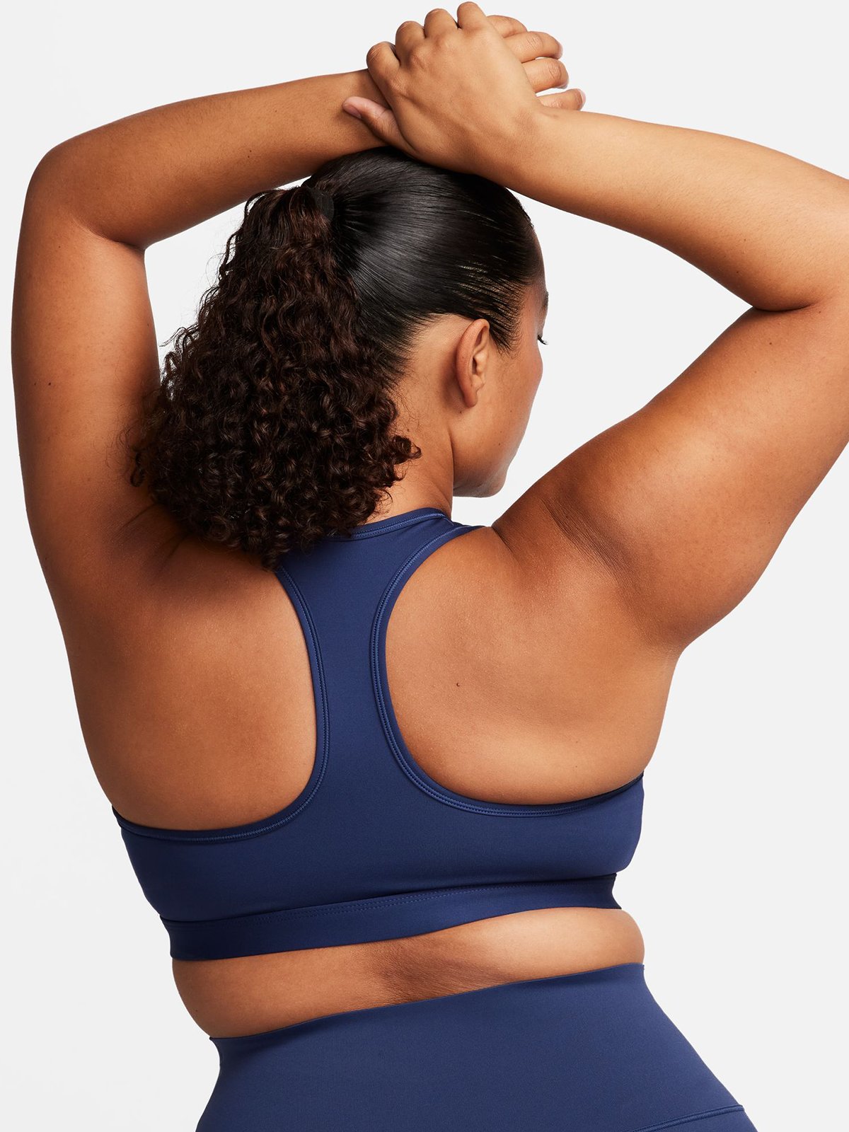 Nike Swoosh Mid-Support Padded Sports Bra Blå