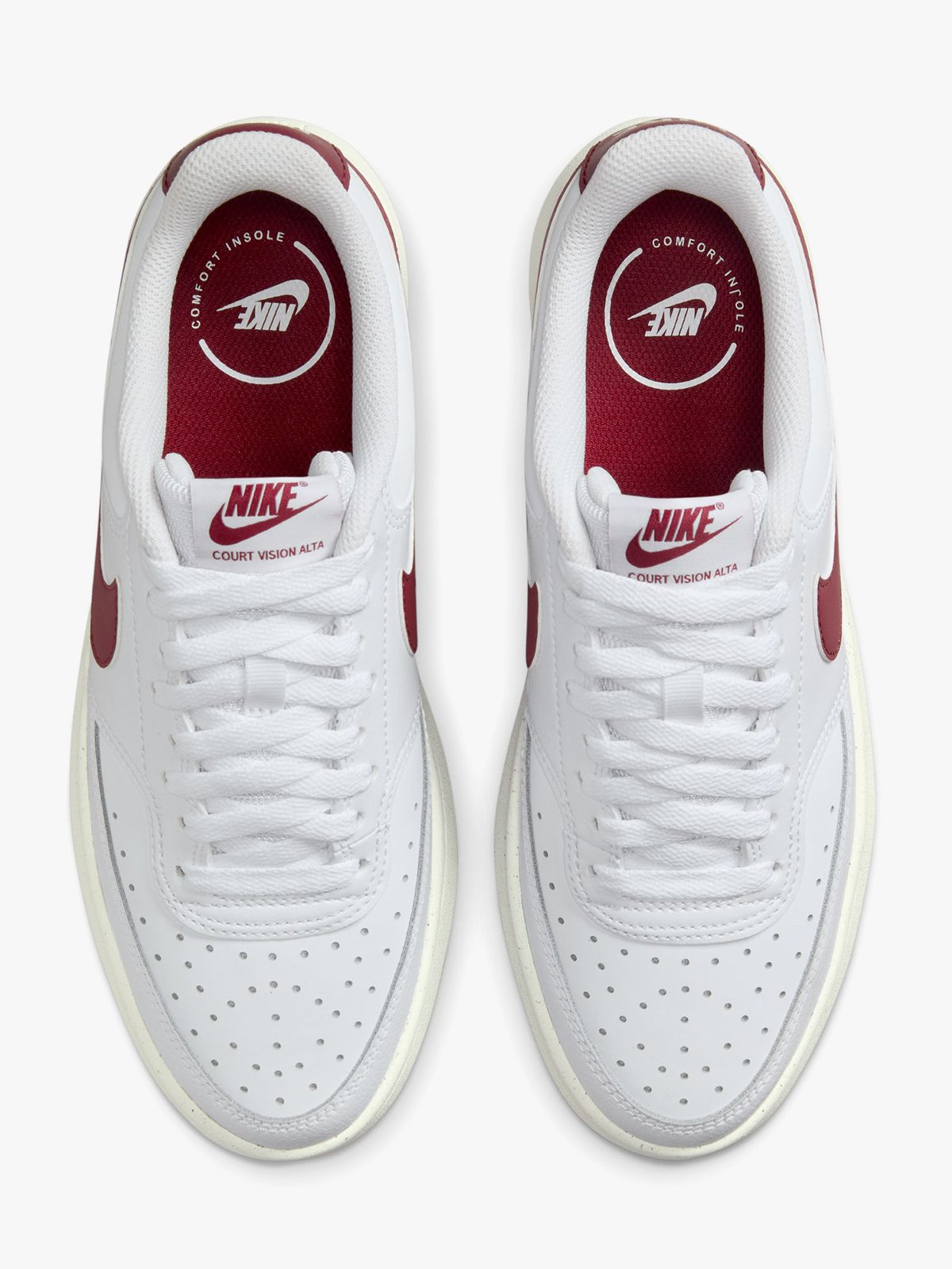 Nike Court Vision Alta Leather White / Team Red