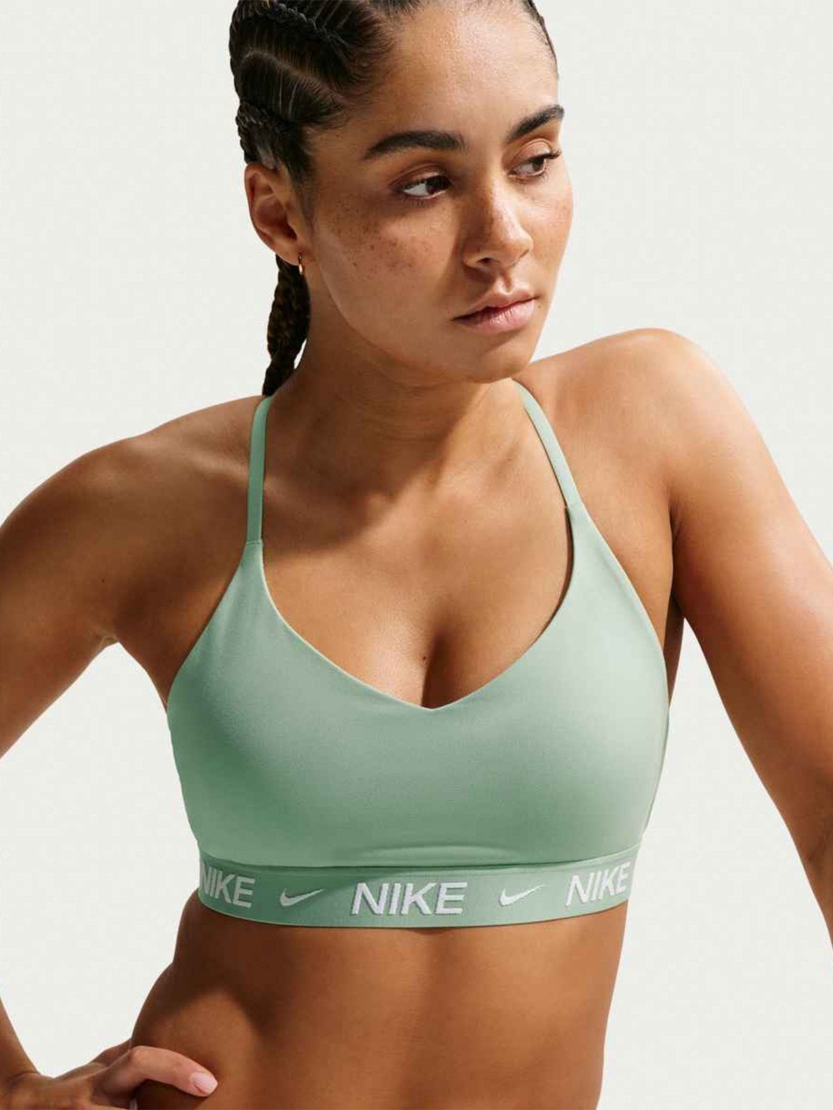 Nike Indy Dri-Fit Light-Support Padded Bra Steam